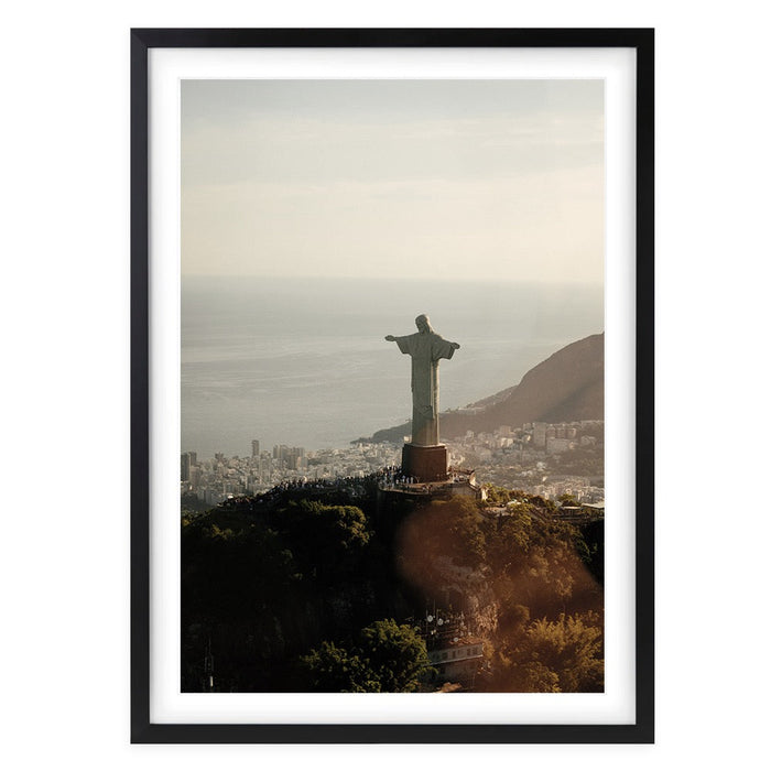 Wall Art's Christ The Redeemer Large 105cm x 81cm Framed A1 Art Print