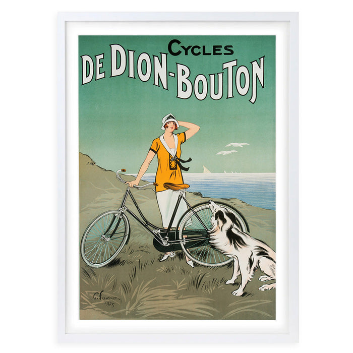 Wall Art's Cycles De Dion Bouton Large 105cm x 81cm Framed A1 Art Print