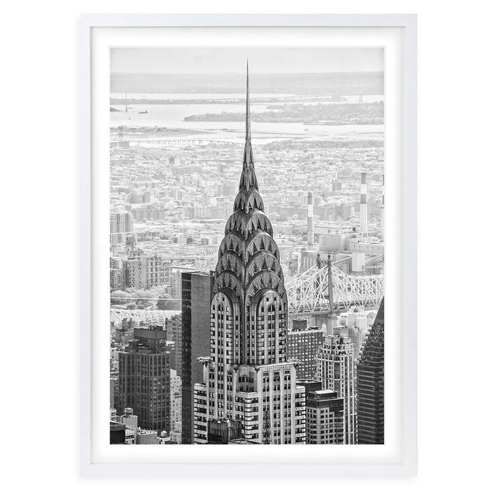 Wall Art's Empire State Building Large 105cm x 81cm Framed A1 Art Print