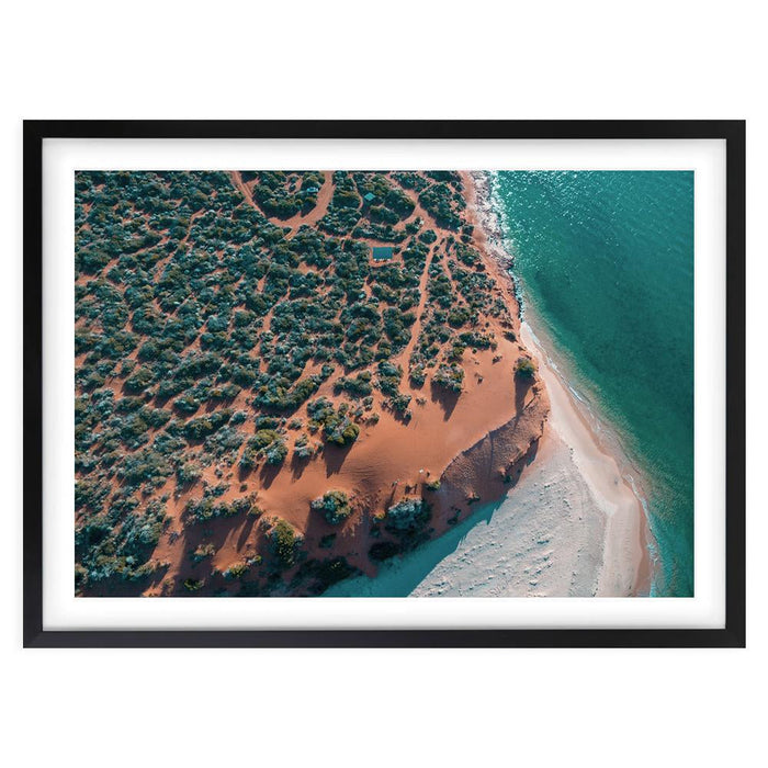 Wall Art's Francois Peron, Shark Bay Large 105cm x 81cm Framed A1 Art Print