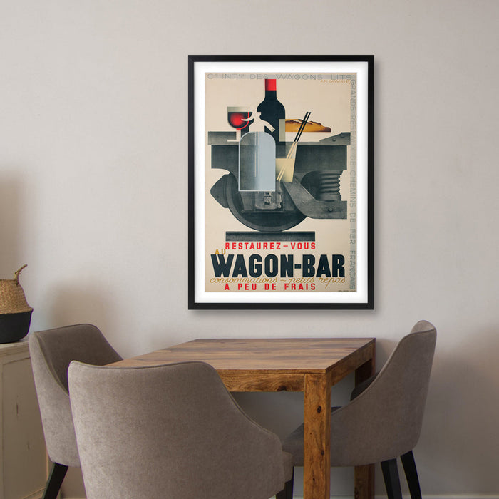 Wall Art's Grand Prix Europe Automobile Spa Francorchamps 1947 Large 105cm x 81cm Framed A1 Art Print