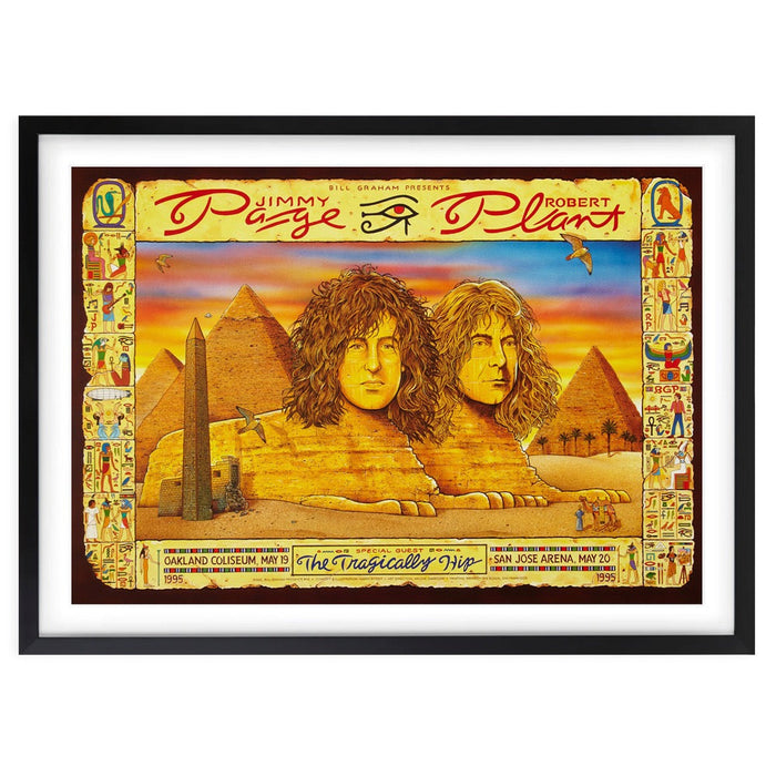 Wall Art's Jimmy Page - Robert Plant - 1995 Large 105cm x 81cm Framed A1 Art Print