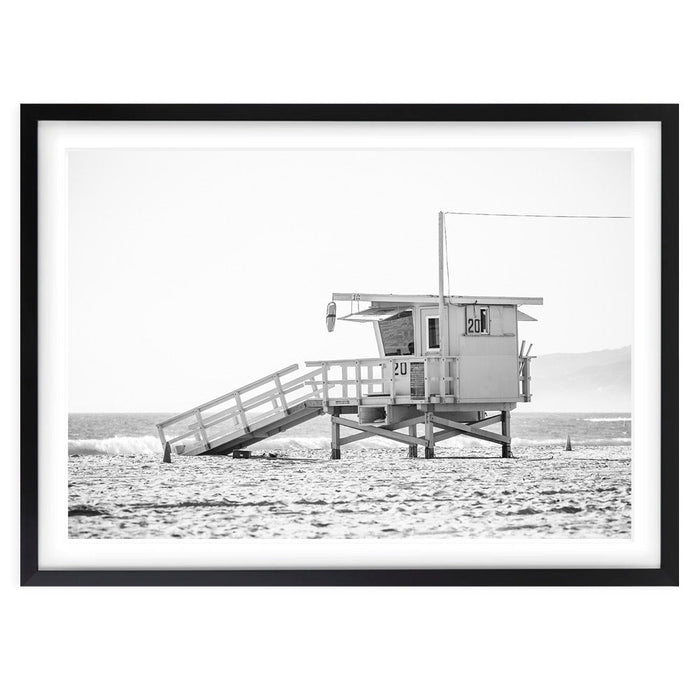 Wall Art's La County Life Savers Large 105cm x 81cm Framed A1 Art Print