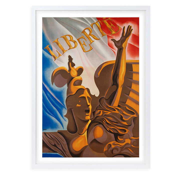 Wall Art's Liberte Large 105cm x 81cm Framed A1 Art Print