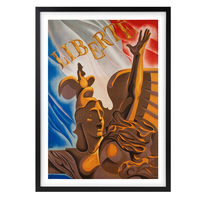 Wall Art's Liberte Large 105cm x 81cm Framed A1 Art Print