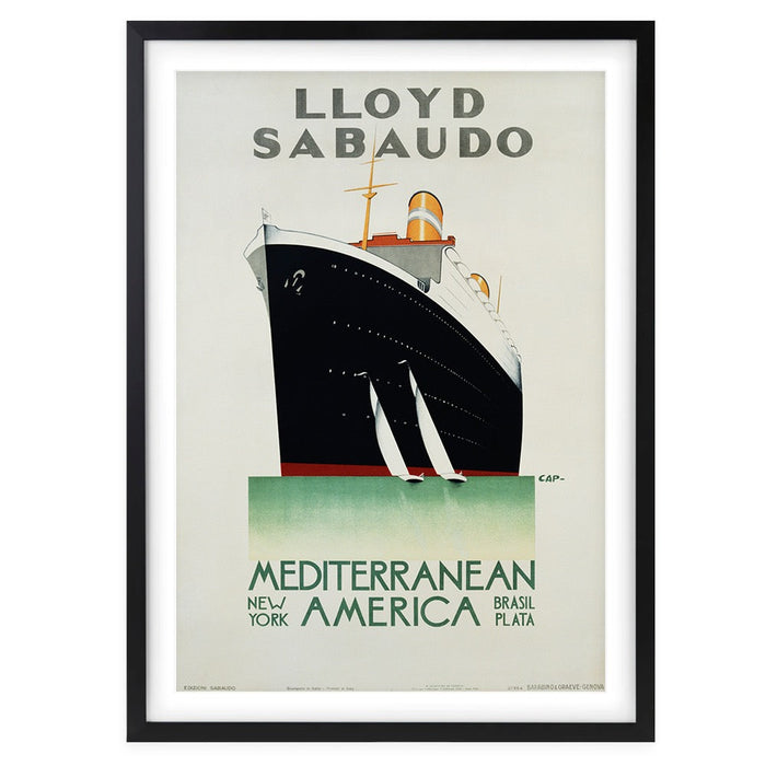 Wall Art's Lloyd Sabaudo Large 105cm x 81cm Framed A1 Art Print