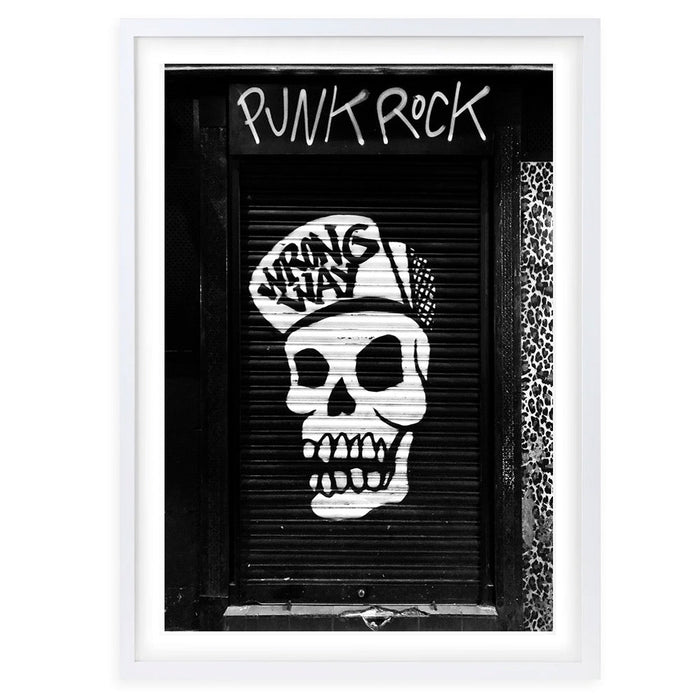 Wall Art's Punk Rock Graffitti Large 105cm x 81cm Framed A1 Art Print