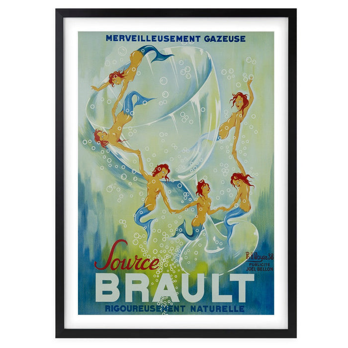 Wall Art's Source Brault Large 105cm x 81cm Framed A1 Art Print