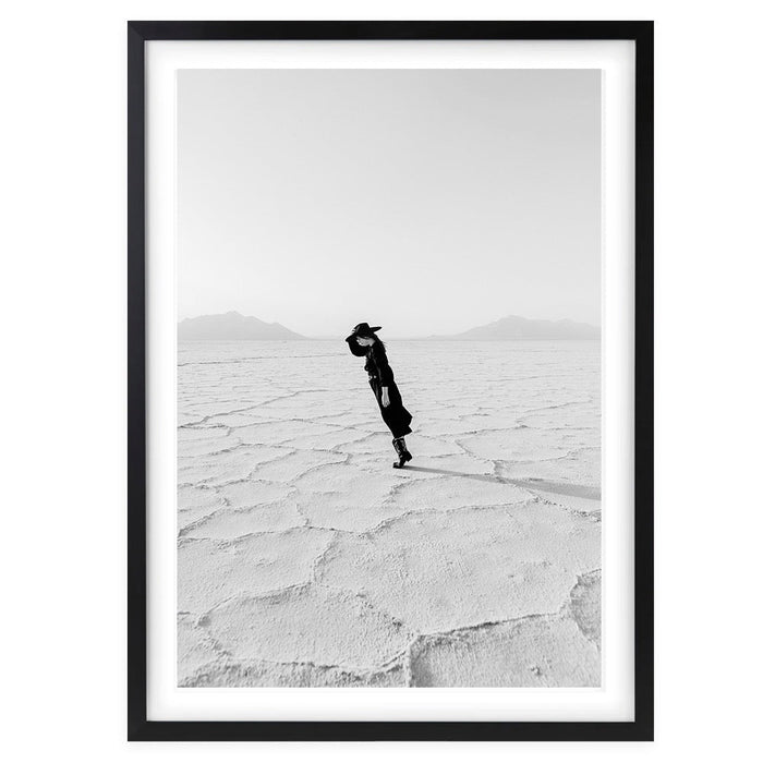 Wall Art's Salt Flats Utah Usa Large 105cm x 81cm Framed A1 Art Print