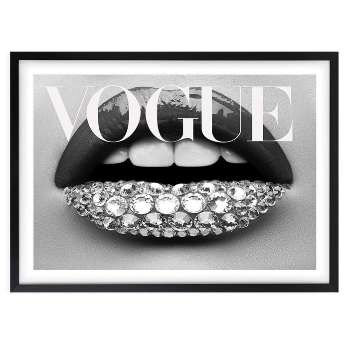 Wall Art's Vogue Lips Framed A1 Art Print