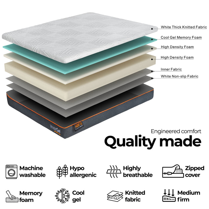 Gel Memory Foam King Single Mattress