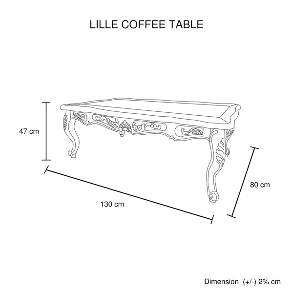 Coffee Table Oak Wood Plywood Veneer White Washed Finish