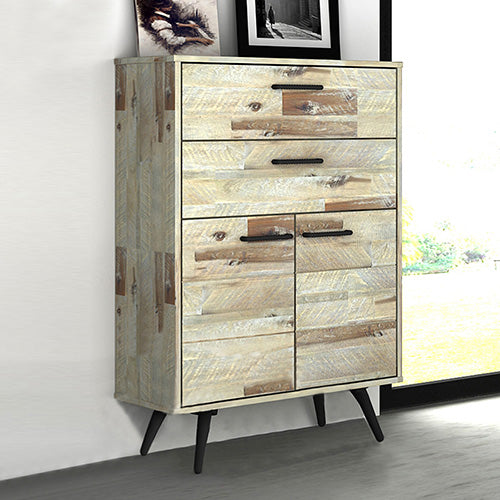 Acacia 4 Drawers Tallboy Storage Cabinet Wood