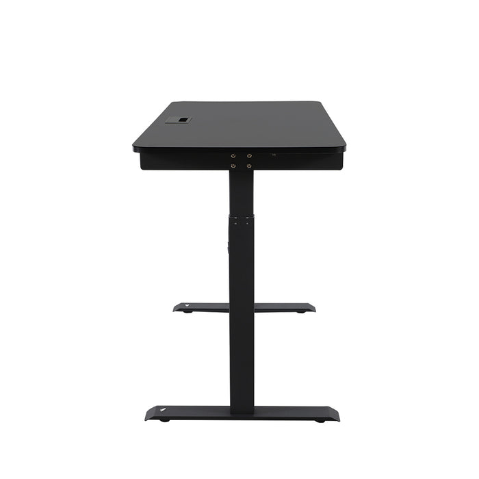 Electric Standing Desk Sit to Stand Up Motorised Single motor Desks Black