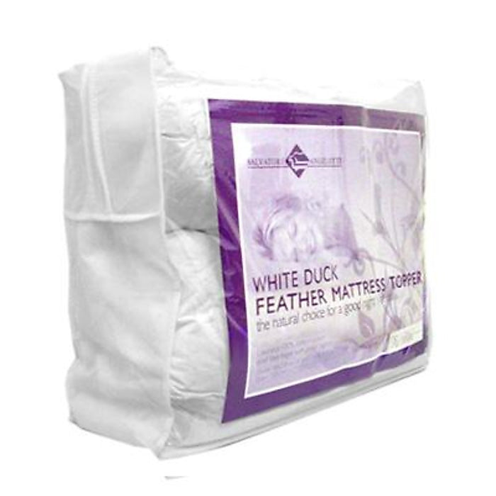 100% White Duck Feather Mattress Topper -KING