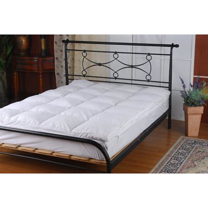 100% White Goose Feather Mattress Topper -King