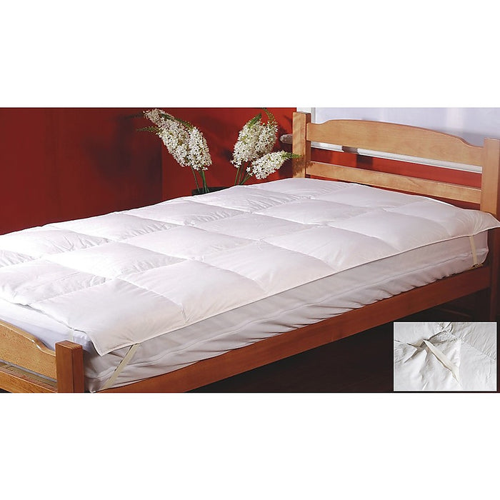 100% White Duck Feather Mattress Topper -Single