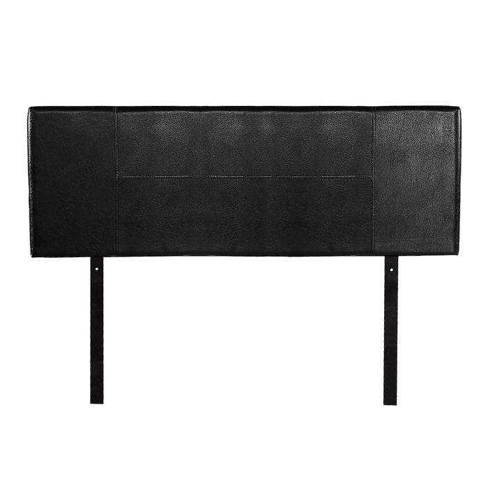 PU Leather Queen Bed Headboard Bedhead - Black