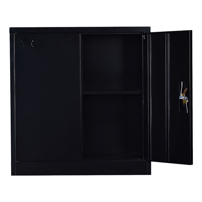 Two-Door Shelf Office Gym Filing Storage Locker Cabinet Safe