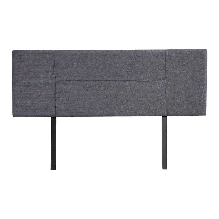 Linen Fabric Queen Bed Headboard Bedhead - Grey