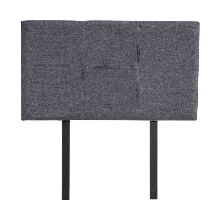 Linen Fabric Single Bed Headboard Bedhead - Grey