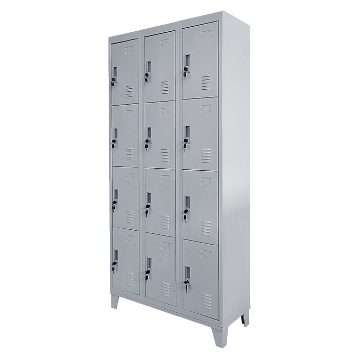 Twelve-Door Office Gym Shed Storage Locker