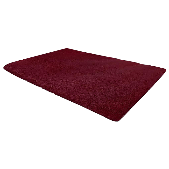 200x140cm Floor Rugs Large Shaggy Rug Area Carpet Bedroom Living Room Mat - Burgundy