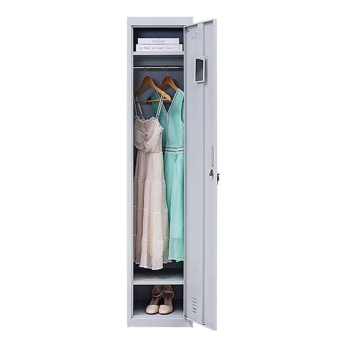 One-Door Office Gym Shed Clothing Locker Cabinet