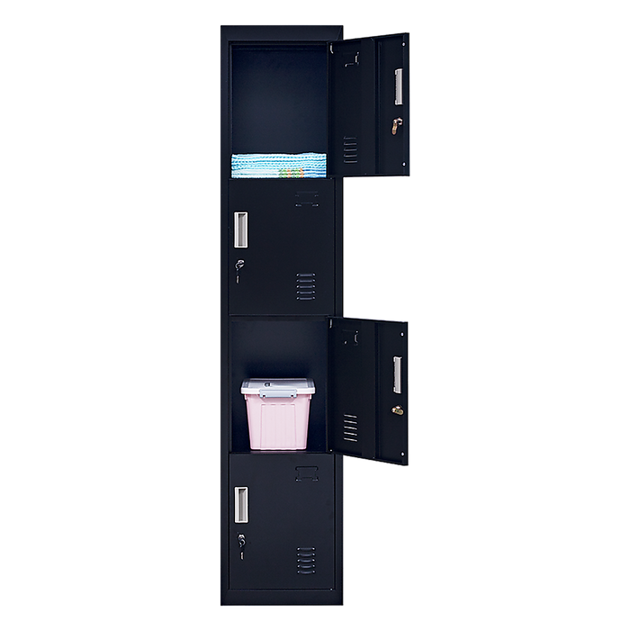 4-Door Vertical Locker for Office Gym Shed School Home Storage