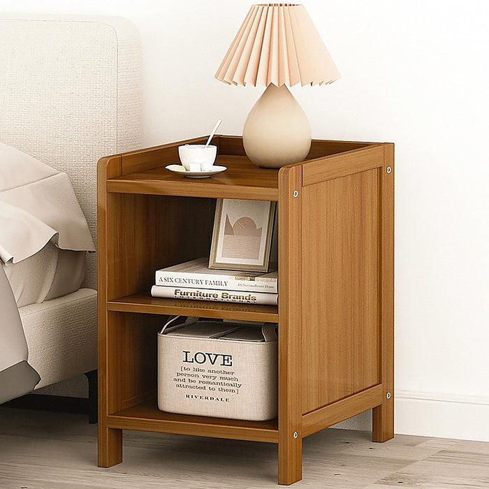 Bamboo Bedside Table Nightstand Storage Bedroom Sofa Side Stand