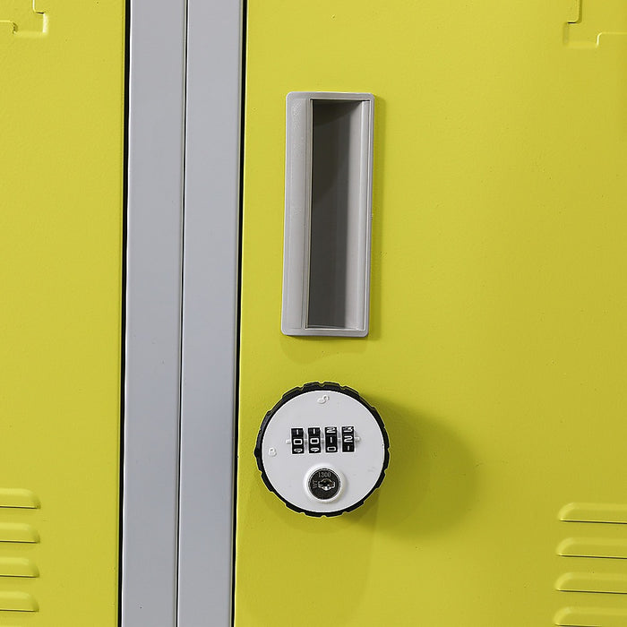 12-Door Locker for Office Gym Shed School Home Storage - 4-Digit Combination Lock