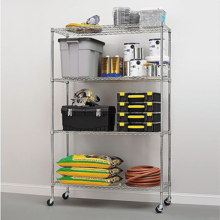 Modular Wire Storage Shelf 1200 x 600 x 1800mm Steel Shelving