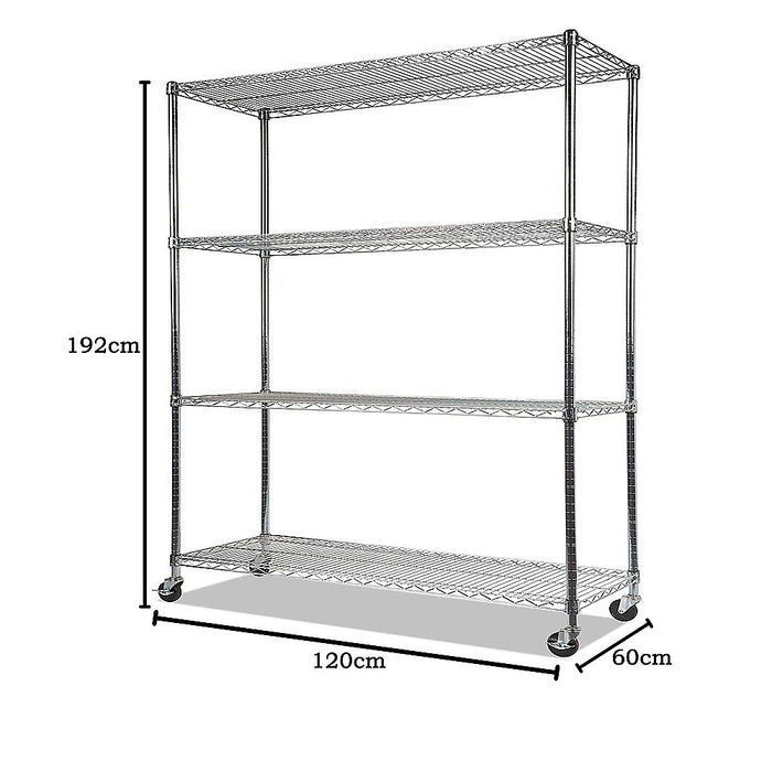 Modular Wire Storage Shelf 1200 x 600 x 1800mm Steel Shelving