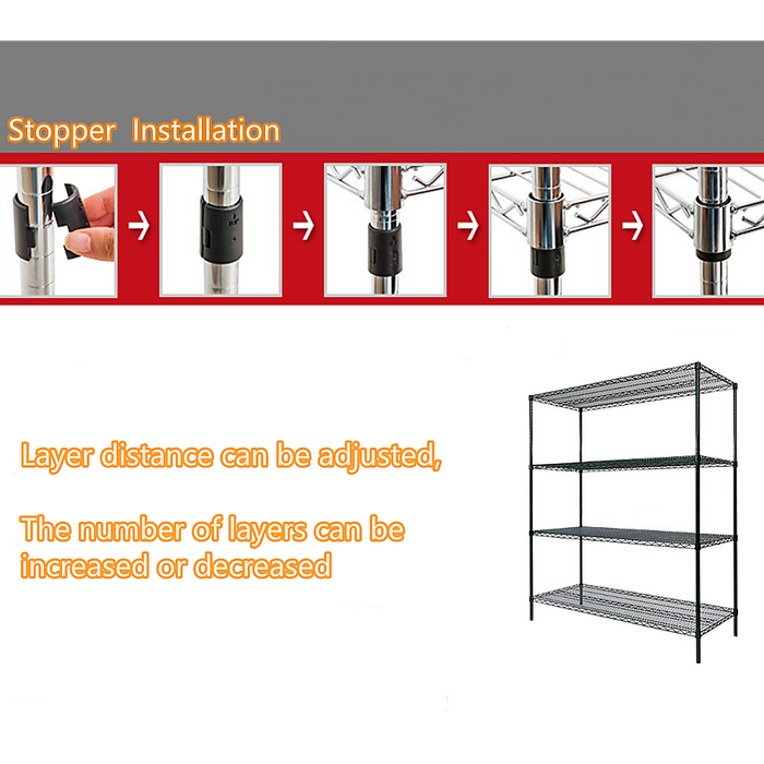 Modular Wire Storage Shelf 1500 x 350 x 1800mm Steel Shelving