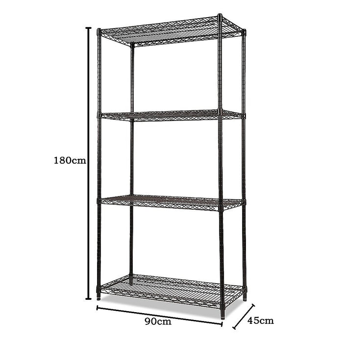 Modular Wire Storage Shelf 900 x 450 x 1800mm Steel Shelving