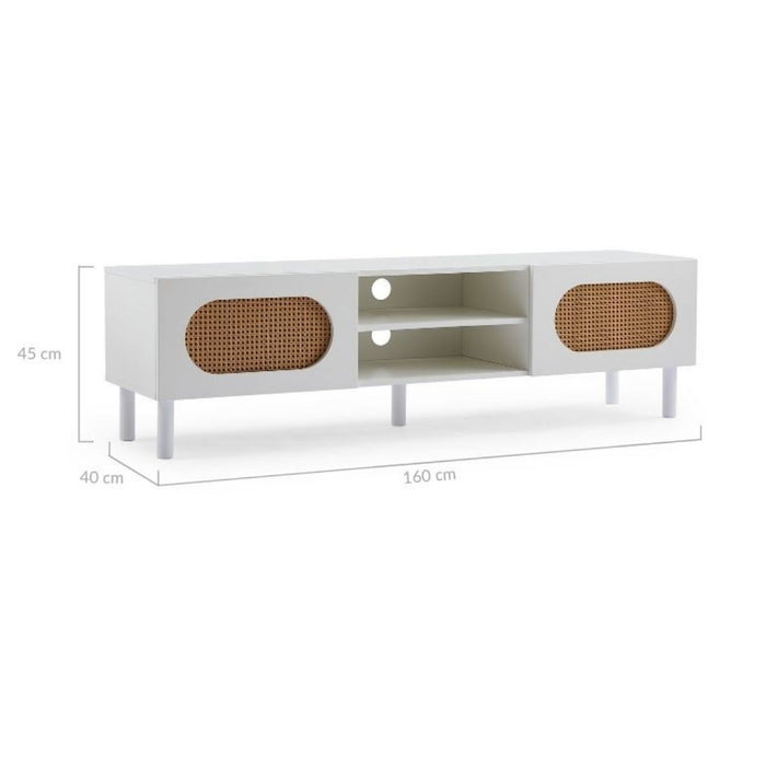 Kailua Rattan 160CM TV Stand in White