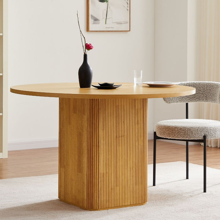 Kate 4 Seater Column Dining Table in Natural