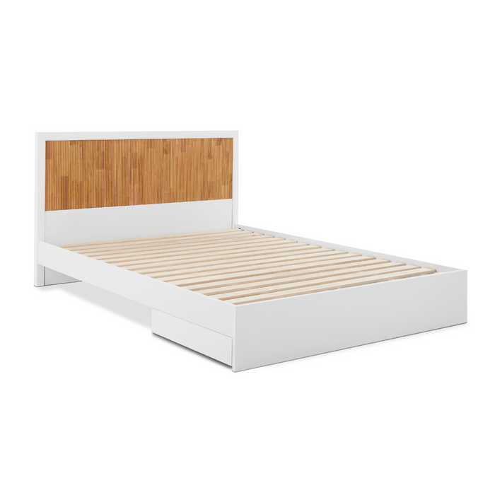 Tracey Column Bed Frame with Storage - Queen