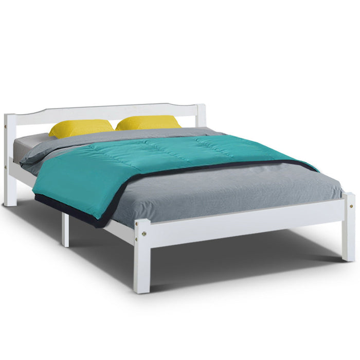 Bed Frame Double Full Size Wooden Mattress Base Timber Platform