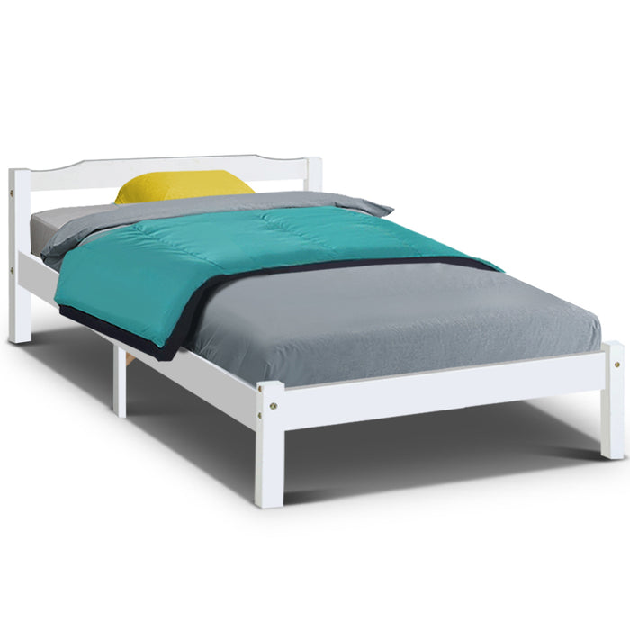 Bed Frame King Single Size Wooden Mattress Base Timber Platform