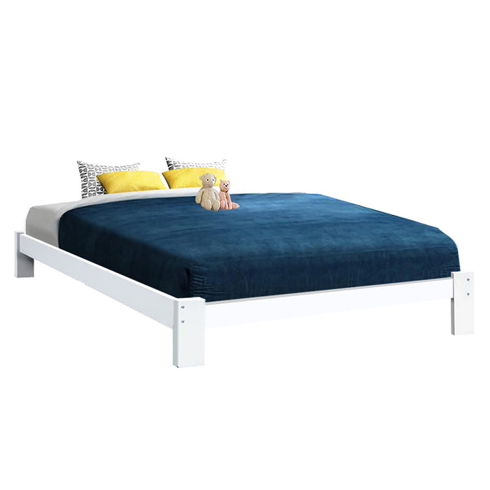 Bed Frame Queen Wooden Bed Base Frame Size Timber Mattress Platform