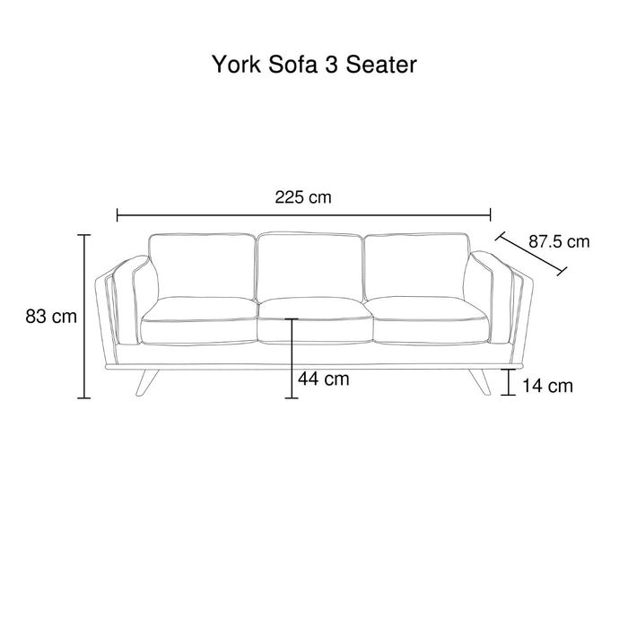 3 Seater Sofa Teal Fabric Lounge Set for Living Room Couch with Wooden Frame