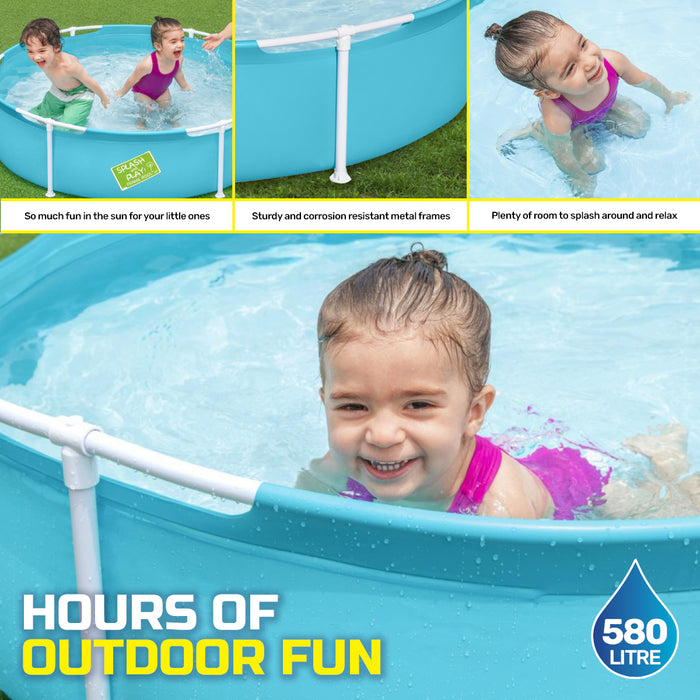 1.52m x 38cm Kids Above Ground Pool Quality Construction 580 Litre